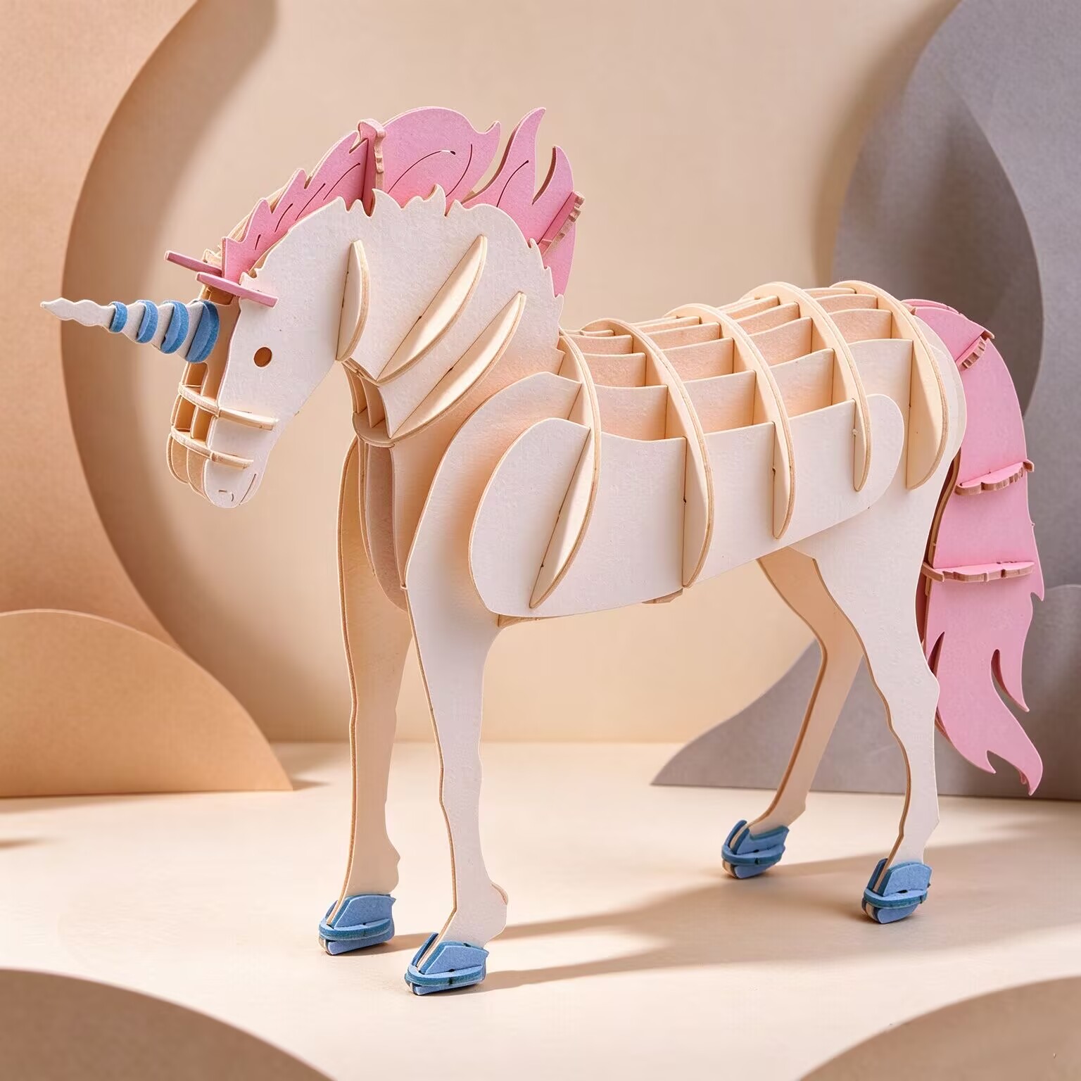 3D Paper Puzzle Unicorn – DIY Model, Educational Toy & Creative Gift