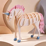 CUPUZ 3D Paper Puzzle Unicorn – DIY Fantasy Model, Educational Toy & Creative Gift